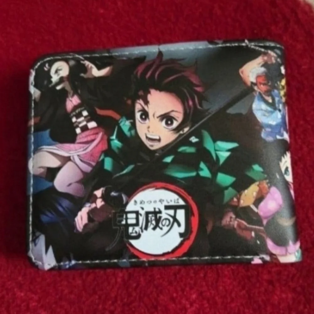 New demon slayer anime manga leather wallet